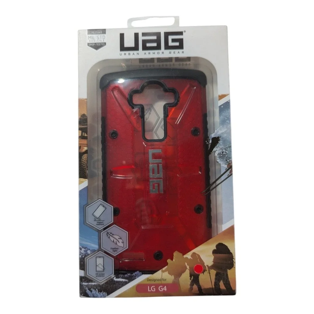 F7. UAG‎ Plasma Series Impact Resistant Case for LG G4 - Red Magma